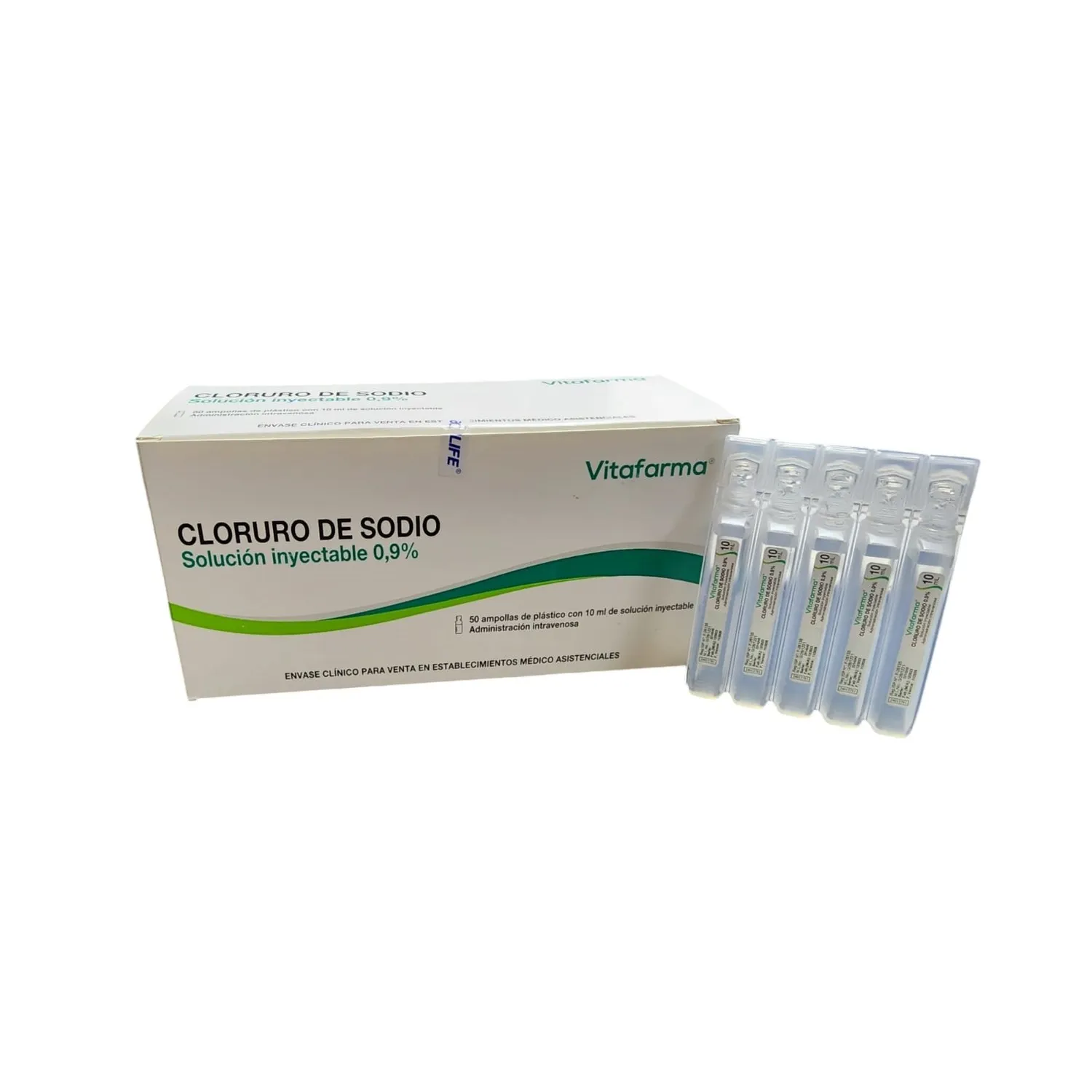 Cloruro de sodio 0,9 porciento 10ml (5 unidades)