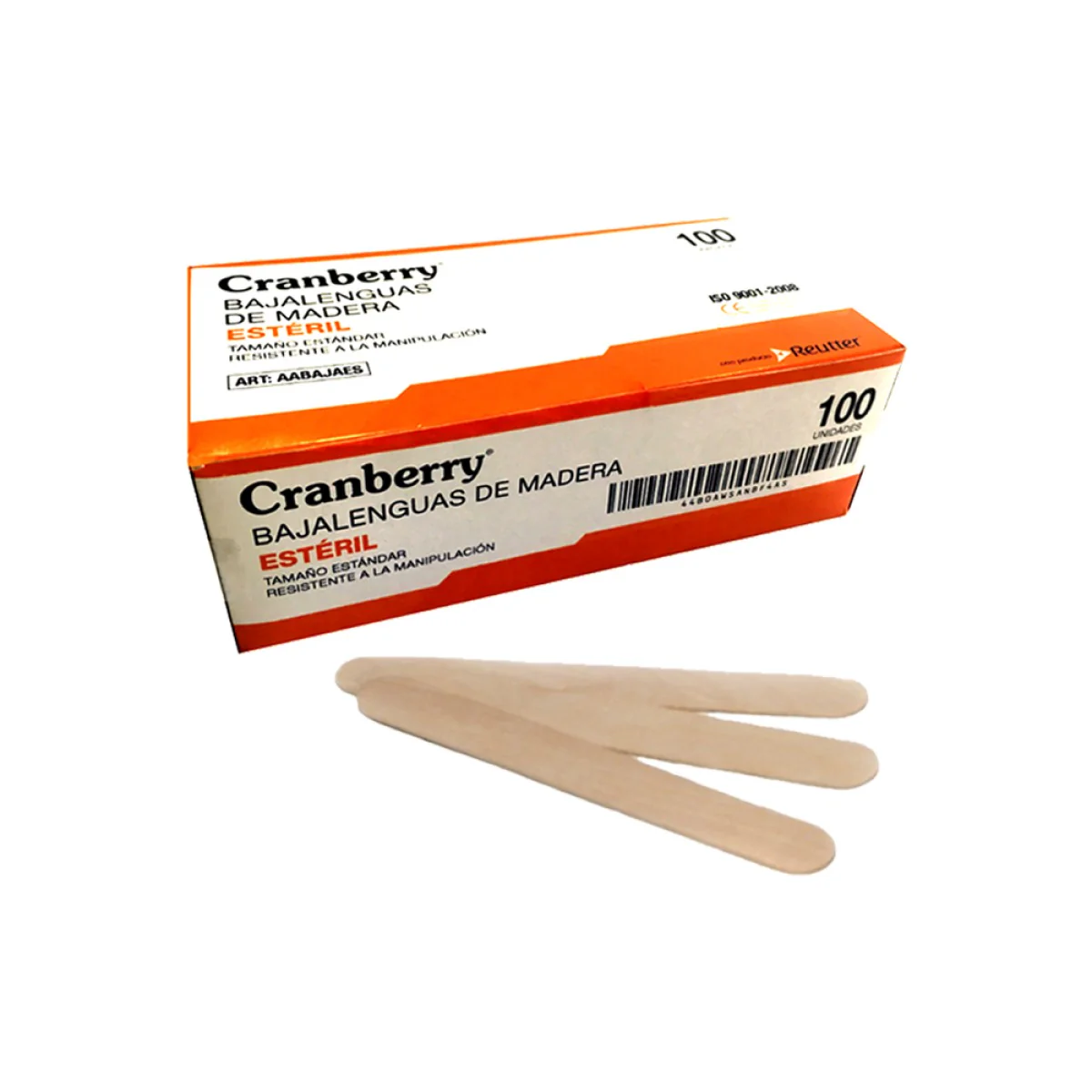 Baja lengua de madera esteril unidad